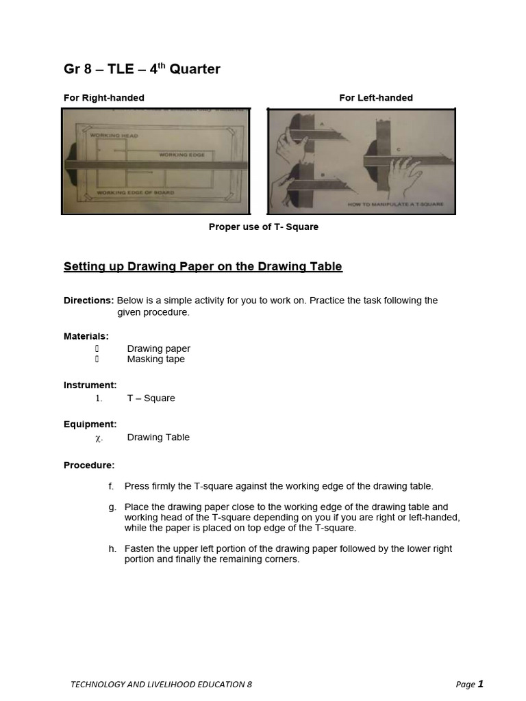 G8 4th qt mechanical drafting pdf classical geometry geometry
