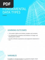 Fundamental Data Types