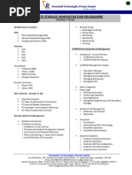 Complete Storage Administration Programme Contents