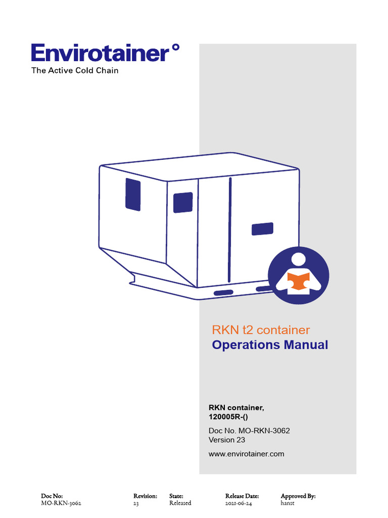 RKN T2 Container Operations Manual | PDF | Carbon Dioxide | Ice