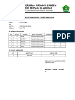 Jadwal Semester Ganjil'