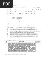 TBC 304 Computer Organization and Architecture