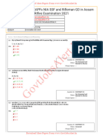 SSC GD Paper 2021 in Hindi - Set 60