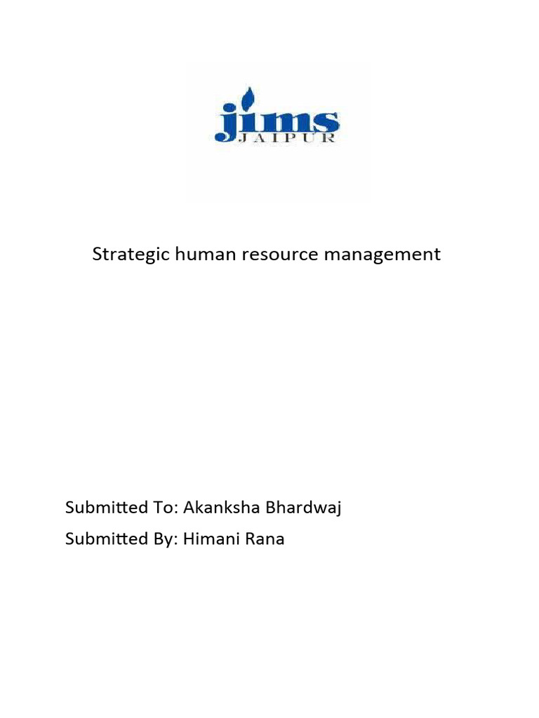 Strategic HR Management Insights | PDF | Strategic Planning | Human ...