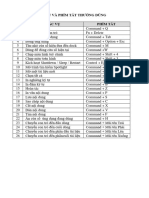 Tác Vụ & Phím Tắt