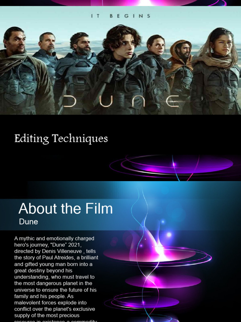 Dune Editing Techniques Explained | PDF | Dune (Novel) | Transhumanist ...