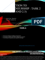 BAA611 Introduction To Entrepreneurship: Task 2 (PC 2.1, 2.2 AND 2.3)