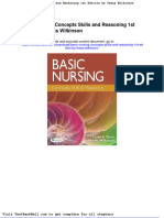 Basic Nursing Concepts Skills and Reasoning 1st Edition by Treas Wilkinson