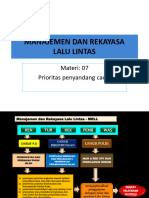 Manajemen Dan Rekayasa Lalu Lintas: Materi: 07 Prioritas Penyandang Cacat