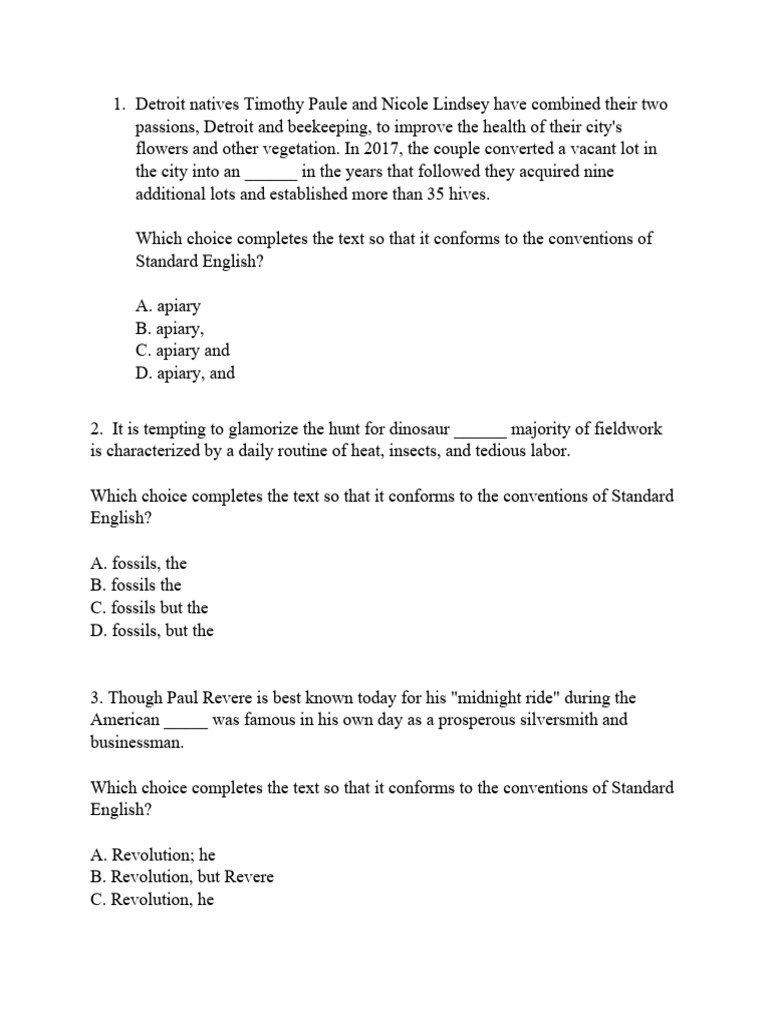 new sat writing practice pdf