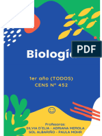 Cuadernillo Biologia 1ro - Cens 452 - Final 27-05-2021