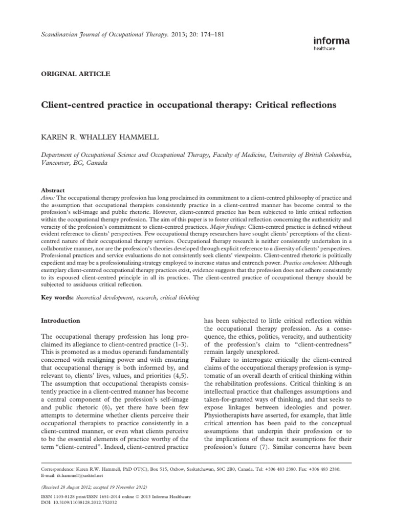 Client Centered Therapy Olga S Unexpected Discovery - obaxvq0