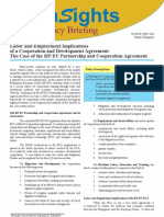 9_labor and Employment Implications of a Cooperation and Development Agreement