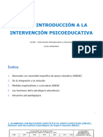 Introducción A La Intervención Psicoeducativa