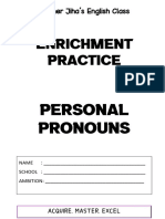 Enrichment Practice Personal Pronouns