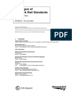 Catalogue of Network Rail Standards Issue 119