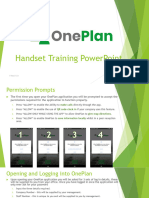 OnePlan IOS Training Document