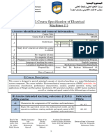 33.course Specification of Electrical Machines 1