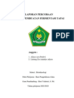 Laporan Percobaan Tapai