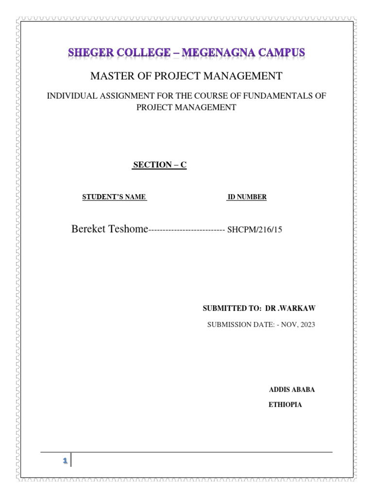 Fundamentals Of Project Management Course