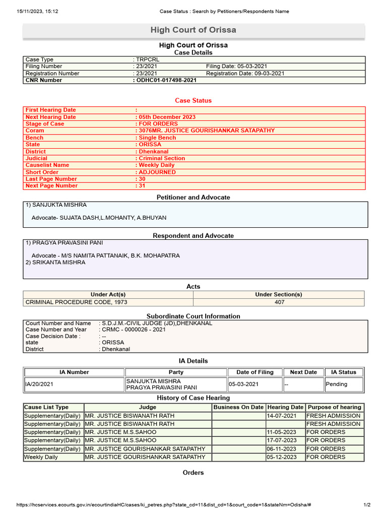 Case Dismissed Meaning In Urdu