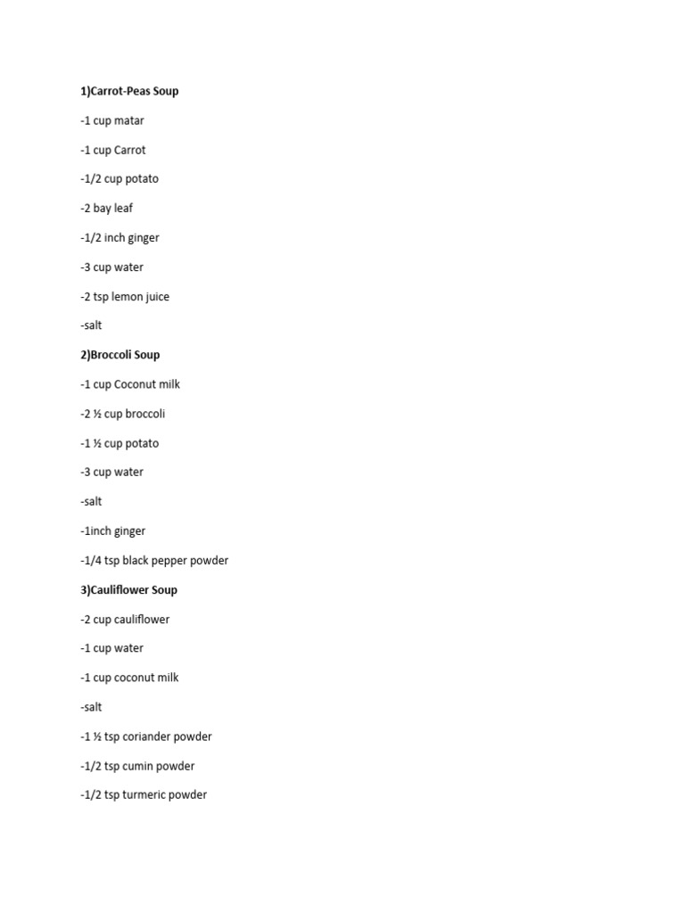 Soup and Salad PDF Salad Carrot