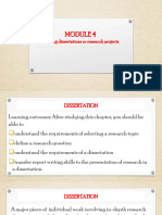 Module 4 Writing - Dissertation