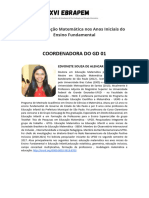 GD 01 - Educação Matemática Nos Anos Iniciais Do Ensino Fundamental