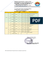 Jadwal STS 1 KLS 1,2,4 Dan 5