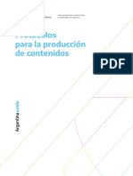 Protocolos para La Produccion de Contenidos