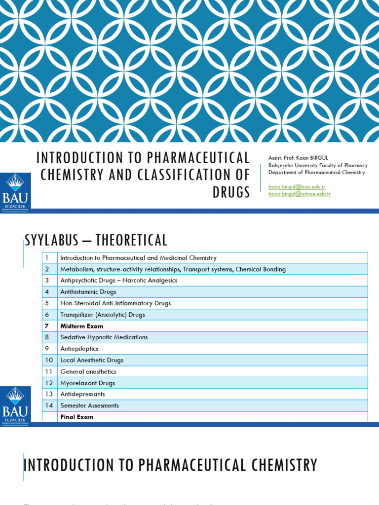 Drug Classification in Pharmaceutical Chemistry | PDF | Pharmacology ...