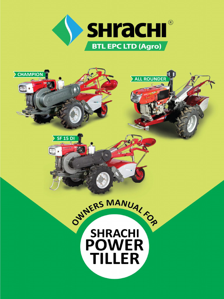 Power Tiller All Models Owners Manual English PDF