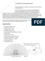 A02yyuw Su Gecirmez Ultrasonik Sensor Datasheet