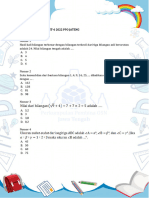 Soal Latihan Final KST 6 Mat Kelas 4