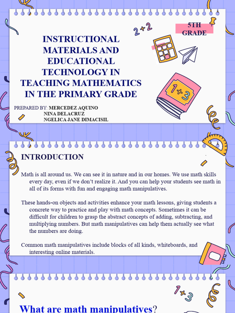 Group6 Primary Math 2 | PDF | Mobile Device | Multimedia