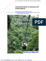 Financial Accounting Information For Decisions 6th Edition Wild Solutions Manual