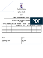 Action Plan On Reading Recovery Intiatives - To Finish