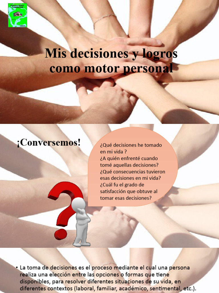 Importancia de las Decisiones Personales | PDF | Crecimiento personal y ...