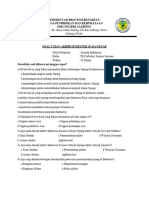 Uas Soal Sejarah Kelas X1