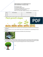 Soal Pertumbuhan Dan Perkembangan