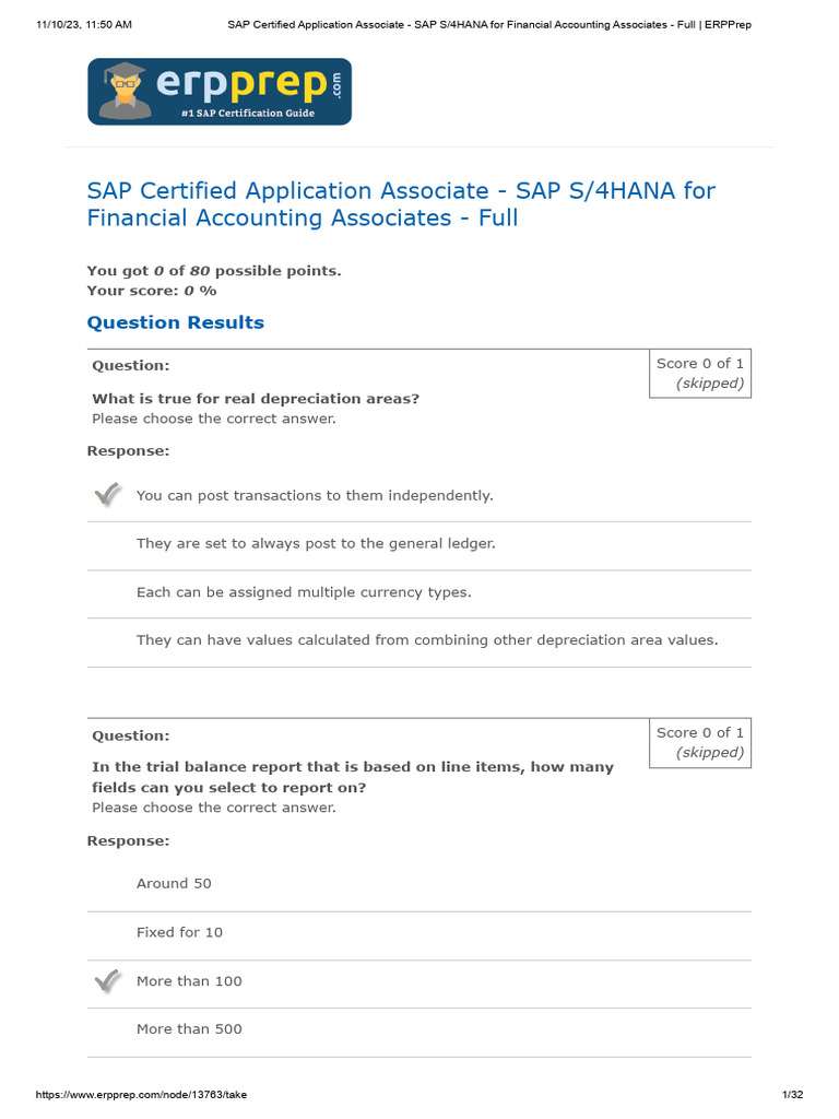 SAP Certified Application Associate - SAP S - 4HANA For Financial ...