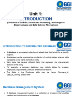 Unit-1 Introduction To DDBMS