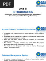 Unit-1 Introduction To DDBMS