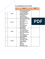 Jadwal Kebersihan