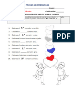 Prueba Numeros Ordinales