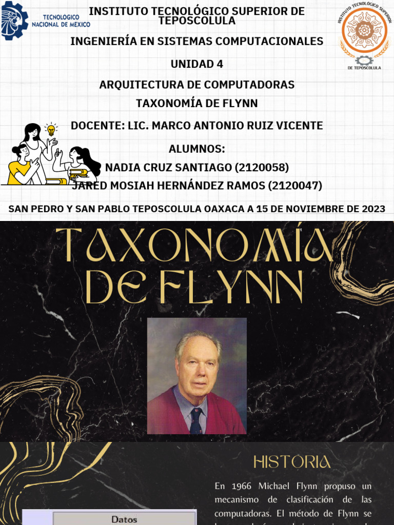 TAXONOMÍA DE FLYNN PDF Unidad Central de procesamiento