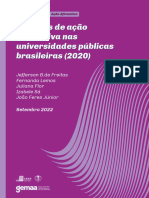 Políticas de Ação Afirmativa Nas Universidades Públicas Brasileiras (2020)