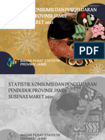 Statistik Konsumsi Dan Pengeluaran Penduduk Provinsi Jambi Susenas Maret 2021