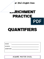 Enrichment Practice Quantifiers