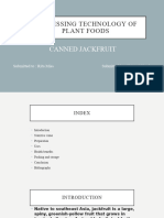 Processing Technology of Plant Foods: Canned Jackfruit